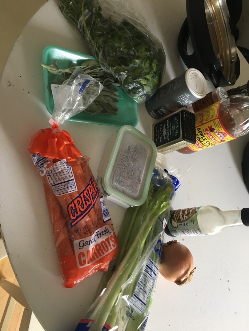 Turkey-bone broth ingredients